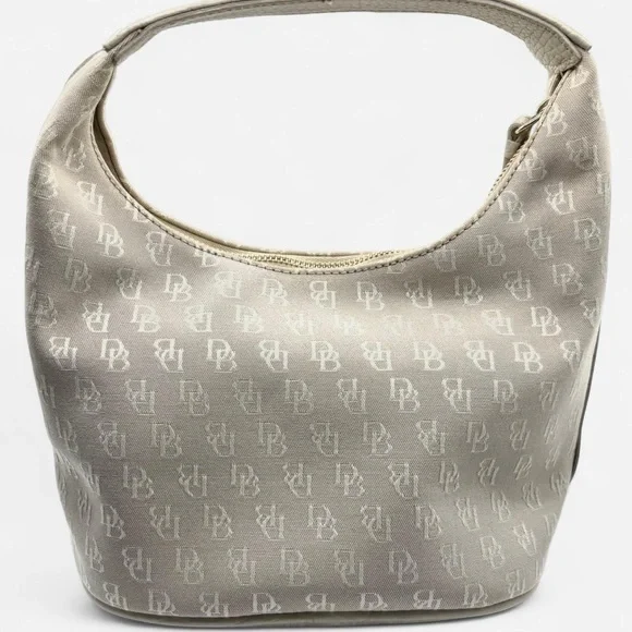 Vintage Dooney and Bourke Beige/White Small Hobo Bag NWOT Bag - Picture 8 of 8